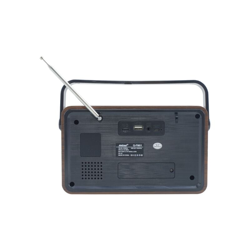 Trade Shop - Radio Fm Retro Wireless Altoparlante Mp3 Portatile Bluetooth  Usb Aux Tf Q-fm01