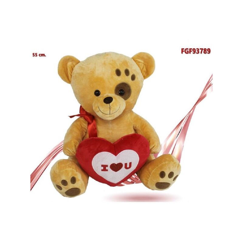 Ti amo! 10 '' Orsacchiotto con cuore rosso, morbido peluche