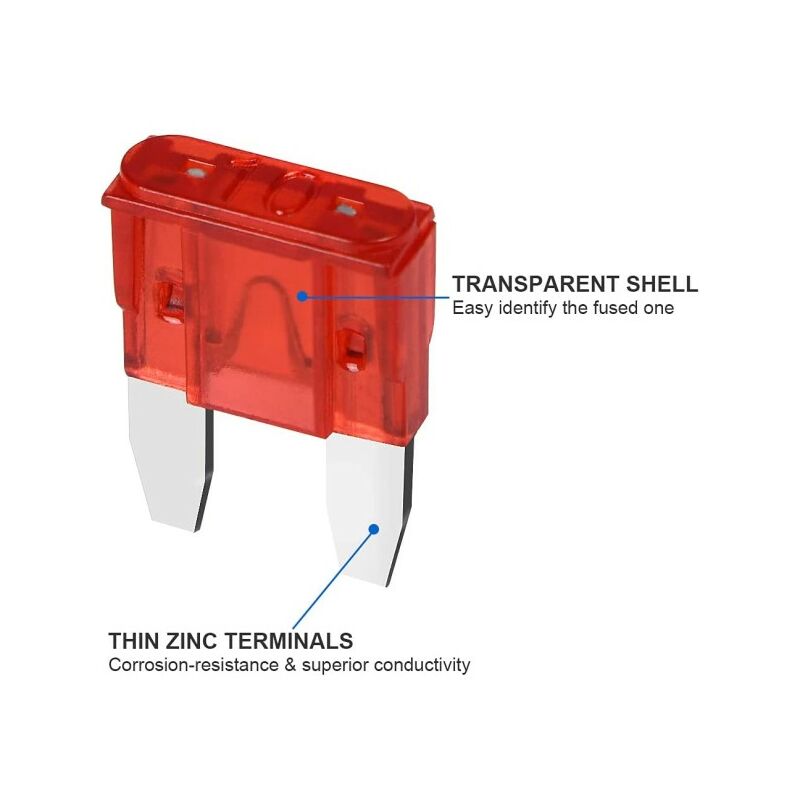 Mini fusibili a lamella per auto, fusibili 11 mm : : Auto e Moto