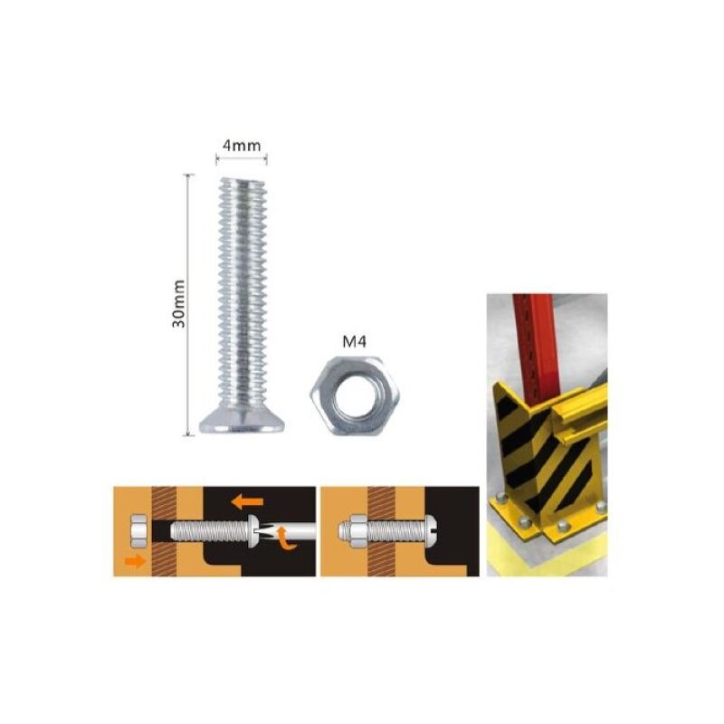 Vite per legno STANDERS testa tonda in acciaio L 20 x Ø 4 mm, 35 pezzi