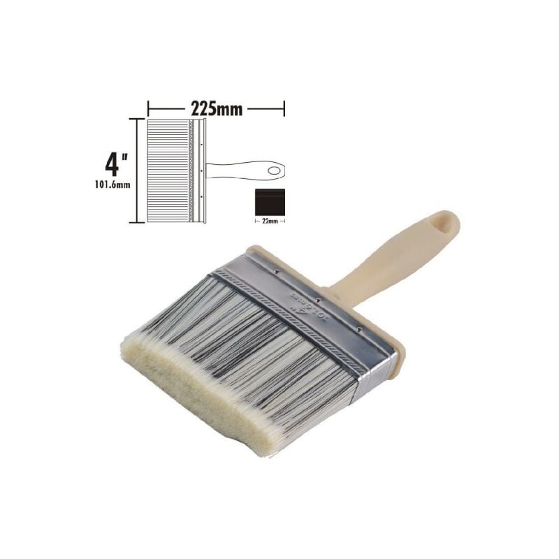 Trade Shop - Pennello Pittura 4 Da 225 Mm Pennellessa Per Soffitto Pareti  Imbianchino 90283