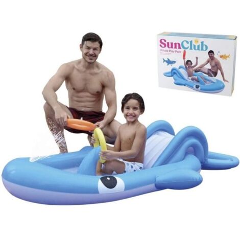 Piscina con Scivolo Parco Giochi per Bambini Intex Gonfiabile Frutta con  Palline