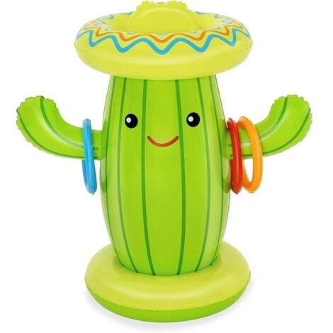 Trade Shop - Gioco Spruzza Acqua A Forma Di Cactus Per Bambini 2 Anni+  105x60 Cm Estate