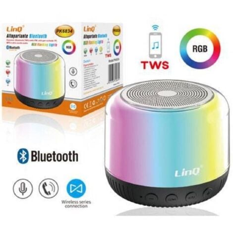 Trade Shop - Speaker Bluetooth Rgb Portatile Pk6834 Cassa Altoparlante Con  Luce Led Wireless