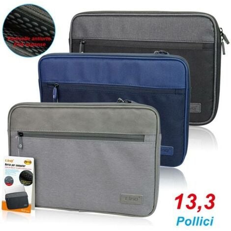Trade Shop - Borsa Per Pc Portatile Notebook Laptop Computer Tablet 13.3″  Pollici Antiurto T6133