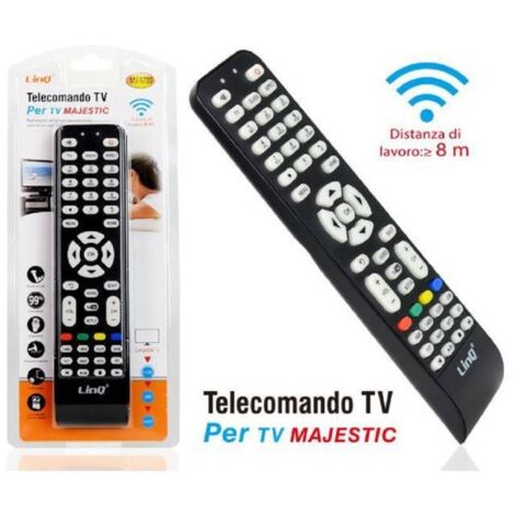 Trade Shop - Telecomando Universale Per Tv Majestic Led Lcd Universal  Remote Control Mj-5732