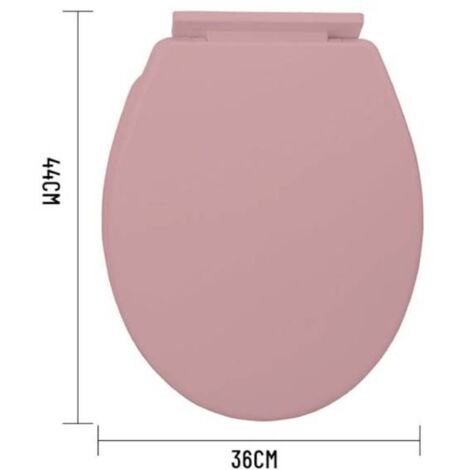 Trade Shop - Sedile Coprivaso Wc Water Copriwater Bagno In Pvc Universale  Colore Rosa 3,5