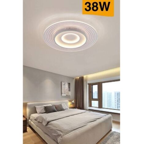 B.K.Licht Faretti LED da incasso ultrapiatti orientabili, LED integrati  4,9W, foro Ø68mm, luce calda 3000K, 480Lm, set di 3 faretti da soffitto  rotondi, plastica color nichel opaco 230V IP23 : : Illuminazione