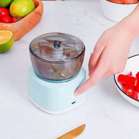 Trade Shop - Mini Tritatutto Elettrico Robot Cucina Miscelatore Alimentare  Portatile Senza Fili
