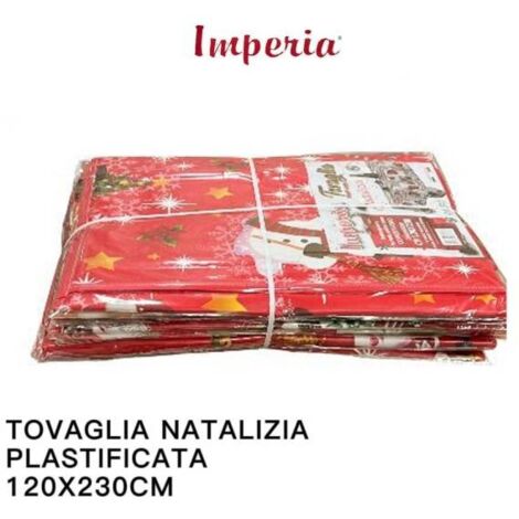 Trade Shop - Tovaglia Copritavolo Natale Plastificata Antimacchia Varie  Fantasie Mis. 120230