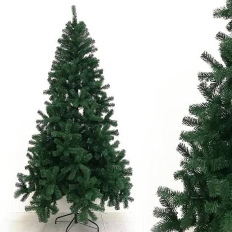 Albero Di Natale Innevato Marilleva 210 cm 1098 Rami Super Folto con Pigne