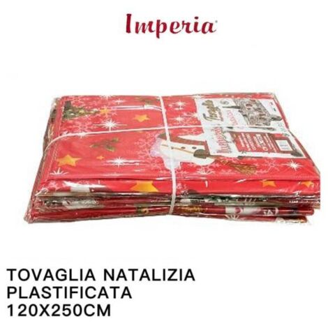 Tovaglia In Plastica Rettangolare 120x250cm Copritavolo Plastificato