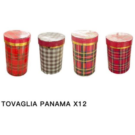 Tovaglia Natalizia Antimacchia Resinata Fantasia Natale Tartan