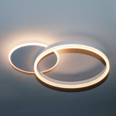 PLAFONIERA LED 51W CCT 3000K A 6500K DIMMERABILE CERCHI LUCE SOFFITTO