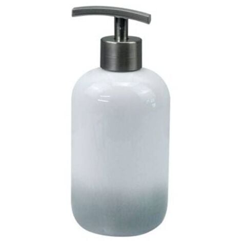 Trade Shop - Dispenser Portasapone Liquido Bianco Grigio Accessori Bagno  Moderno Arredo 59914