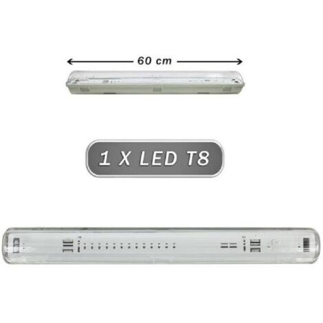 2 pezzi 36W Neon LED 120cm Tubo Plafoniera LED, IP65 Ultra-Sottile