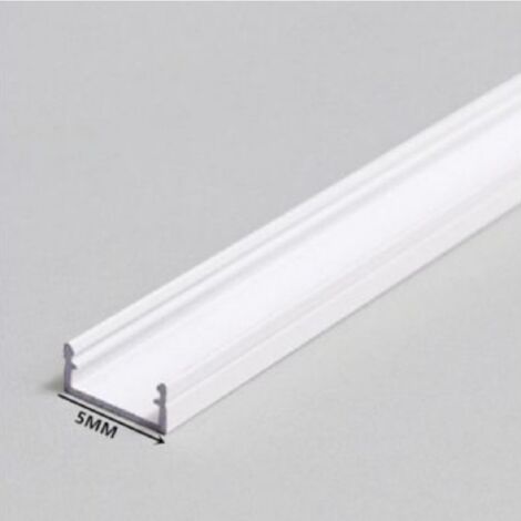 Striscia 144 LED rigida barra copertura opaco profilo alluminio 1 mt 12V  bianco caldo naturale