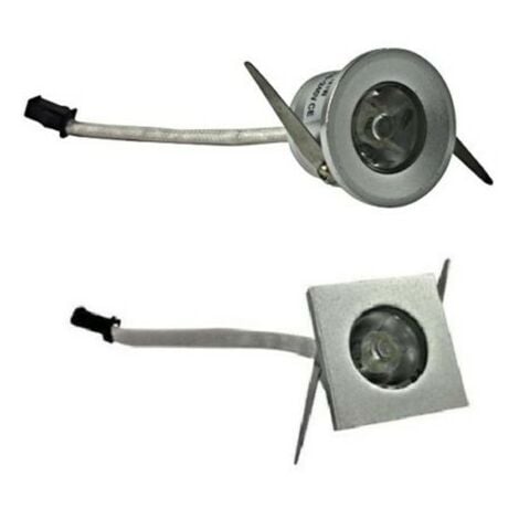 Kit Cielo Stellato Luce Fredda - 50 Faretti Silver Led Spot Da Incasso  Rotondi + Alimentatore 12v