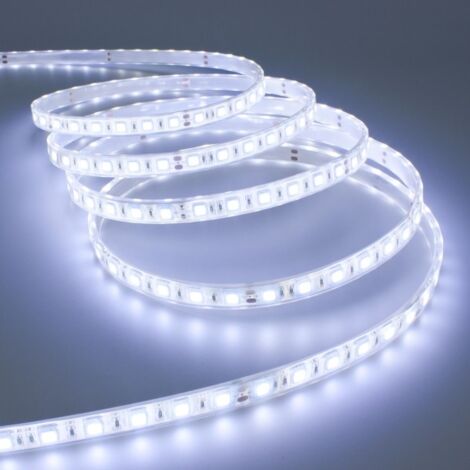 Profilo in alluminio completo di led 60cm 10W luce fredda 12V 3014