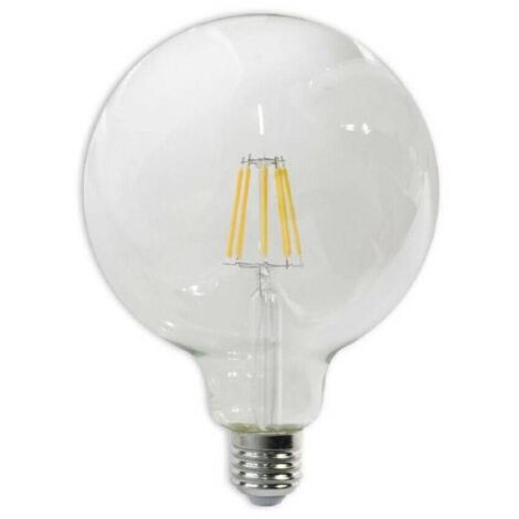 Lampadina Sfera E27 LED 4W Globetto 400lm 3000K Dimmerabile Vetro  Trasparente Globo