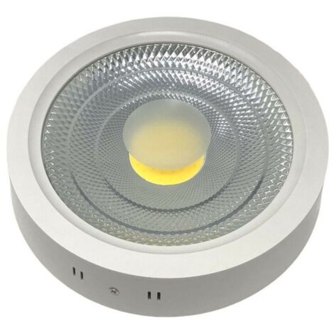 Trade Shop - Plafoniera Led Cob 25 Watt Montaggio A Soffitto Luce Calda Fredda  Naturale -bianco Caldo 