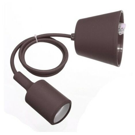 Supporto con Portalampada per Lampada a Sospensione Esterno con Cavo PVC -  Ledkia