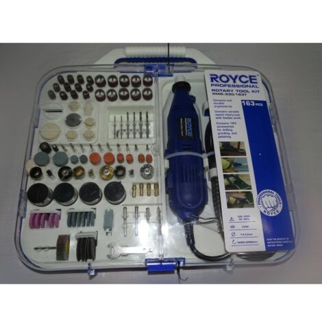 Trade Shop - Kit Mini Trapano Miniutensile Rotativo Minitrapano Dremel Con  163 Accessori 300w