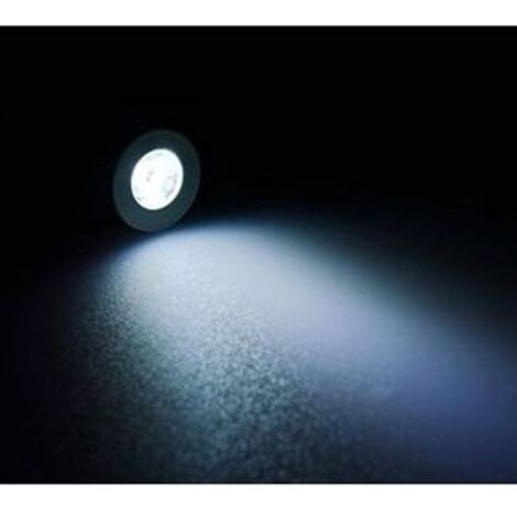 Trade Shop - Punto Luce Faretto Led Incasso 1 Led 1w Luce Calda 220v Cielo  Stellato Quadrato Bianco Caldo 