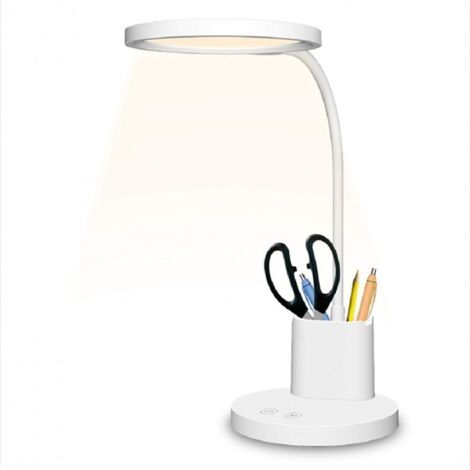 Lampada da scrivania a LED, luce da scrivania per la cura degli occhi, lampada  da ufficio domestica, lampade da tavolo regolabili con 10 livelli di  luminosità e 6 modalità di illuminazione, controllo