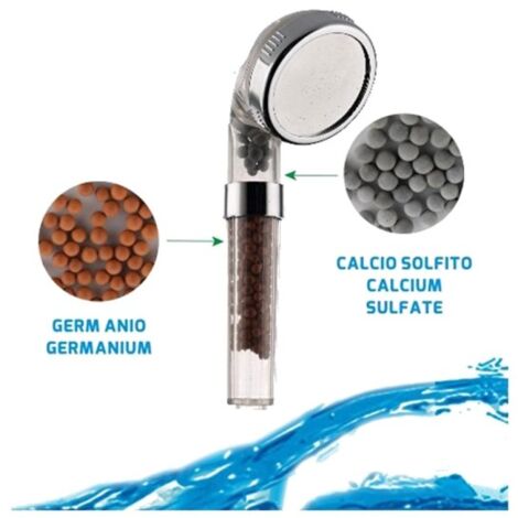 Soffione Doccia Filtro Depuratore Ionizzante Risparmio Acqua E No Al Calcare