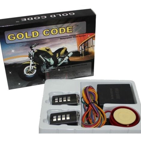 Trade Shop - Kit Antifurto Allarme Per Moto Universale Con Sirena Da 125db  Code Telecomando