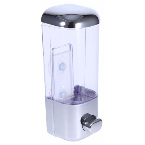 Trade Shop - Dispenser Erogatore Per Sapone Liquido 500 Ml Muro Dosatore A  Parete Bagno