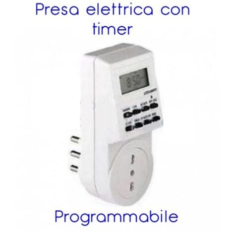 Trade Shop - Presa Elettrica 230 V Temporizzata Con Timer