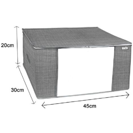 Trade Shop - Box Scatola Salvaspazio Portatutto Contenitore Organizer 50 X  40 X 30 Cm 69695