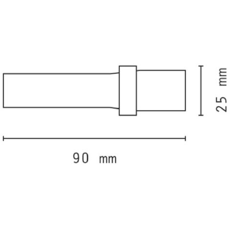 Trade Shop - Mini Torcia Led Smd 90mm In Alluminio Per Escursioni Tascabile  Portatile Dt-2087