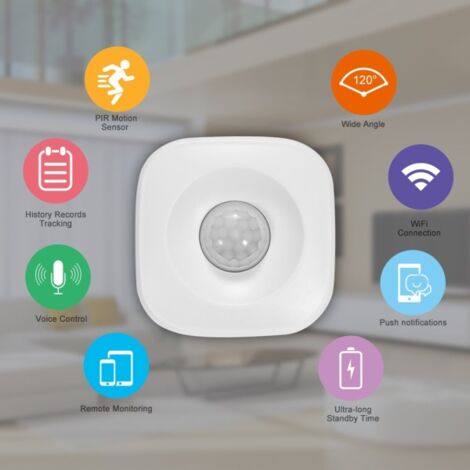 Trade Shop - Sensore Pir Wifi Smart Motion Infrarosso Wireless