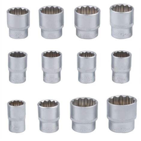 SET KIT 19 PZ CHIAVI A BUSSOLE TORX IN LEGA DA 8 A 32 MM ATTACCO