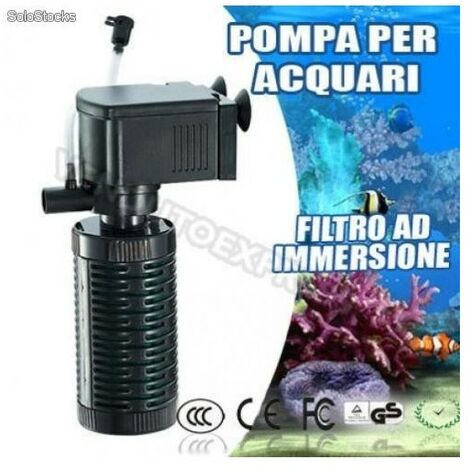 Multi Filtro Interno Per Acquario Immergibile Con Ventosa Ipf-448