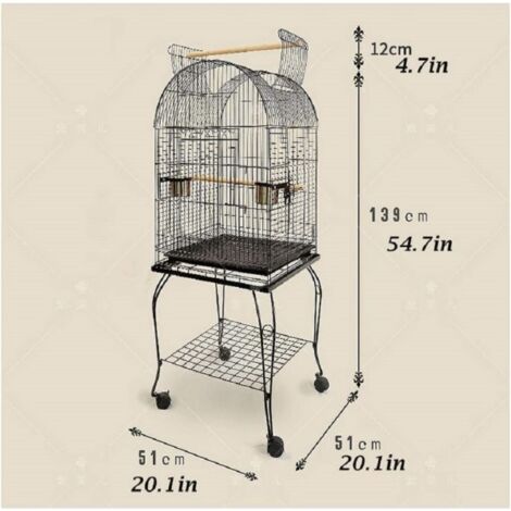 Trade Shop - Voliera Gabbia Per Uccelli Pappagallini Canarini