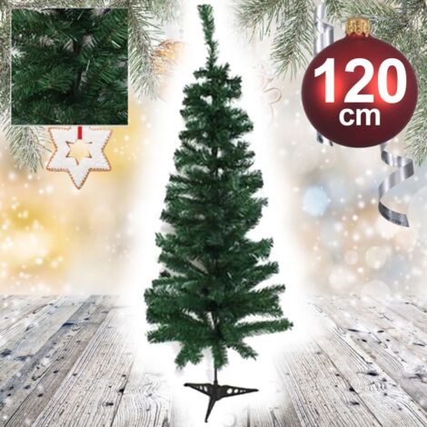 Trade Shop Traesio - Albero di Natale artificiale 120cm Abete Sintetico per casa ufficio Colore Verde