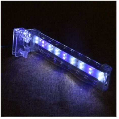 Trade Shop - Lampada Plafoniera Led Per Acquario Luce 8w Bordo Vasca Vetro  Piante Pesci