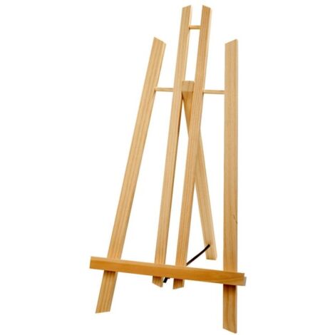 Trade Shop - Cavalletto Artistico Supporto Per Pittura Tela Pieghevole Legno  50cm Disegno