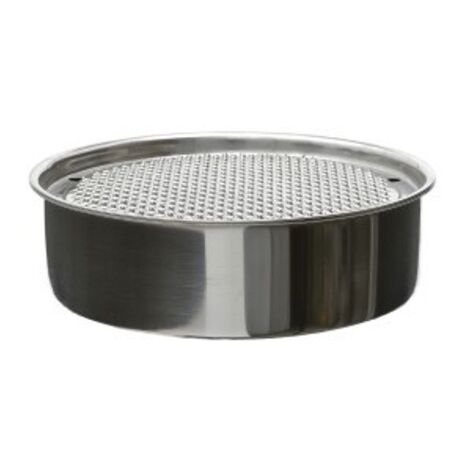 GRATTUGIA PER FORMAGGIO VERDURE IN ACCIAIO INOX CON CONTENITORE 18 CM