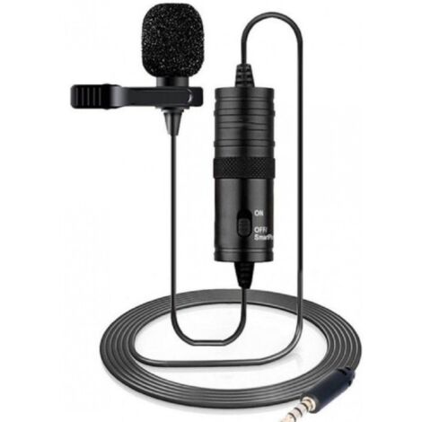 Trade Shop - Mini Microfono Lavalier Omnidirezionale 360° Per