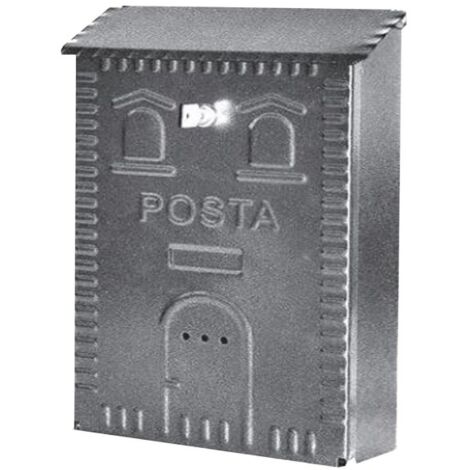 CASSETTA POSTA POSTALE CASSETTE MURO METALLO BUCA LETTERE ESTERNO  CONDOMINIALE ACCIAIO VERNICIATO (4 POSTI) : : Fai da te