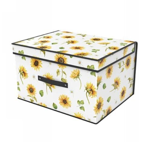 Trade Shop - Box Scatola Salvaspazio Armadio Contenitore Porta Oggetti  Organizer 40x30x25