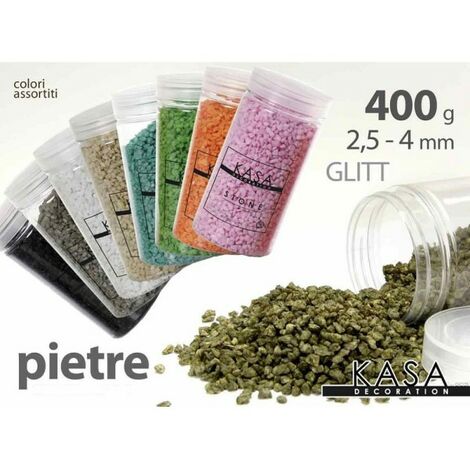 Trade Shop - Pietre Glitt Colorate Decorative Decoupage 400gr 2,5-4mm Colori  Assortiti 712692