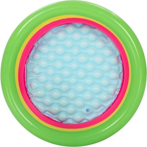 Trade Shop - Piscina Gonfiabile Tonda Summer Piscinetta Per Bambini A 3  Anelli 70x24cm 51128