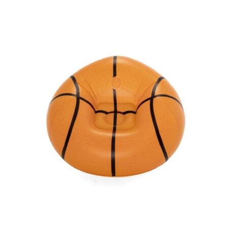 Trade Shop - Poltrona Pouf Gonfiabile Design Palla Da Basket Bambini  Ragazzi 114x112x66cm 75103