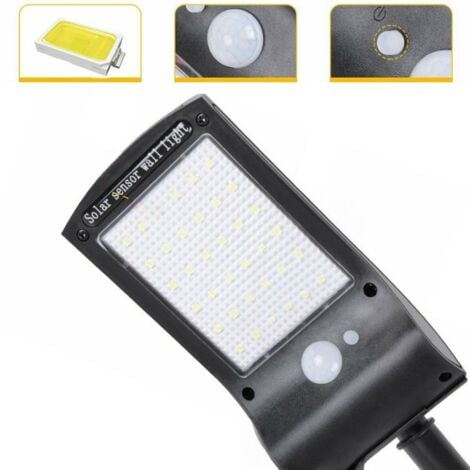 Lampione faro faretto 500w led pannello energia solare fotovoltaico